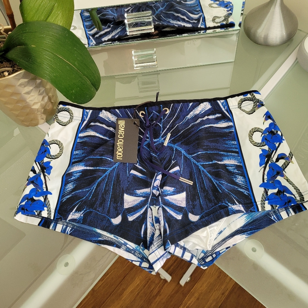ROBERTO CAVALLI MEN'S BEACHWEAR MADE IN ITALY SIZE 48 USA SIZE S.